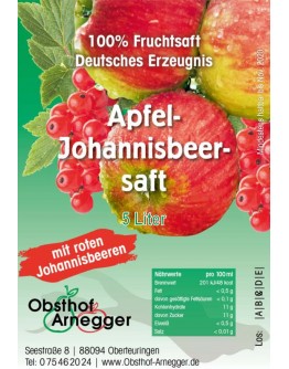 Apfel-Johannisbeer Saft